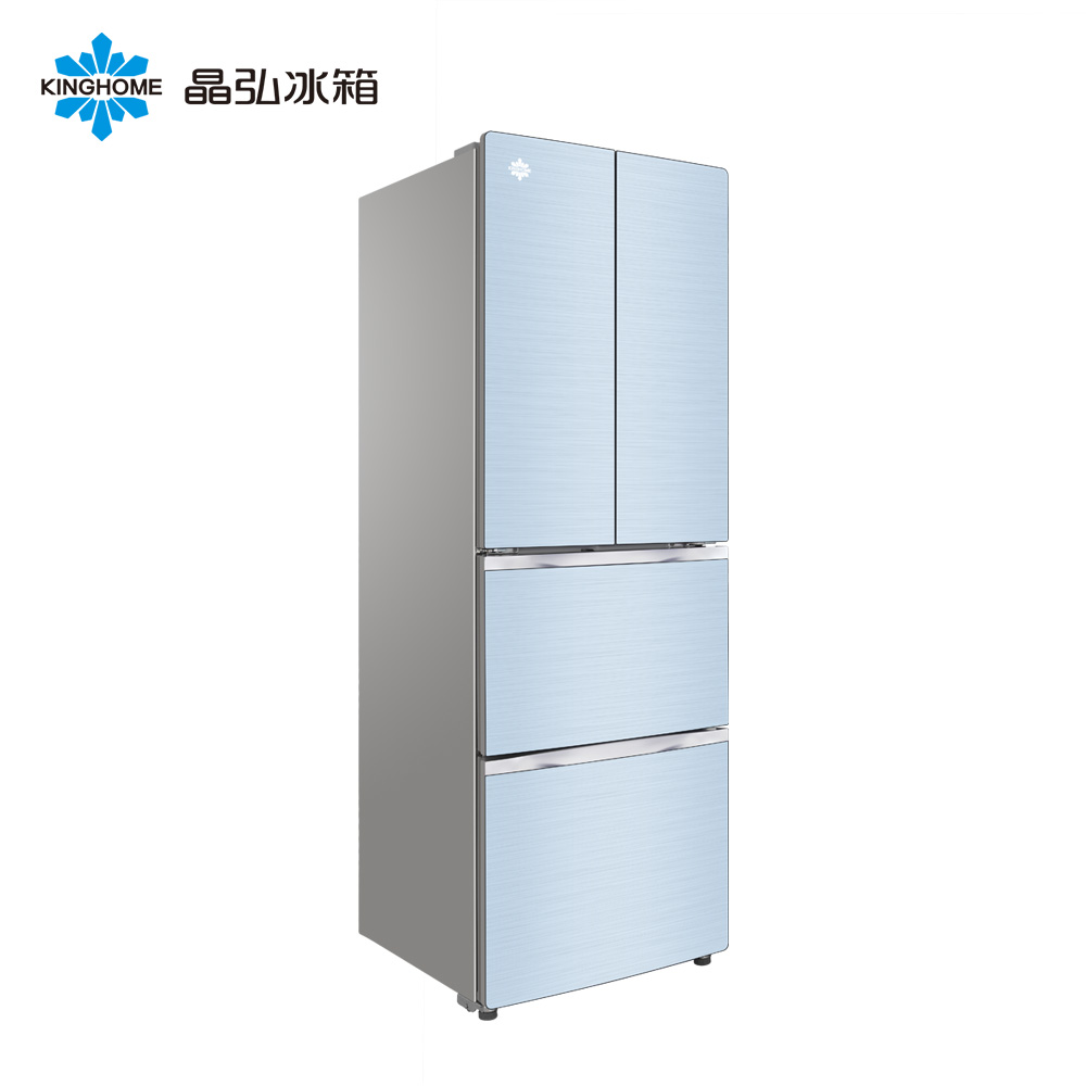 晶弘bcd-302wpqg湖光青 多门法式冰箱