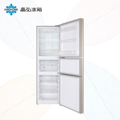 晶弘BCD-286WETG浮光金  三门冰箱
