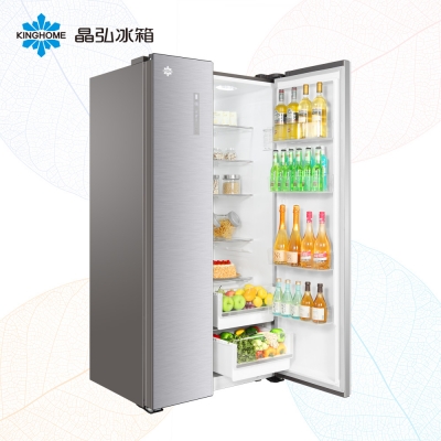 晶弘BCD-600WPDG琉璃釉 对开门冰箱